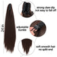 Claw Clip Long Straight Ponytail Extension Natural-Looking Hairpiece 24 Inch