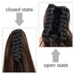 Claw Clip Long Straight Ponytail Extension Natural-Looking Hairpiece 24 Inch