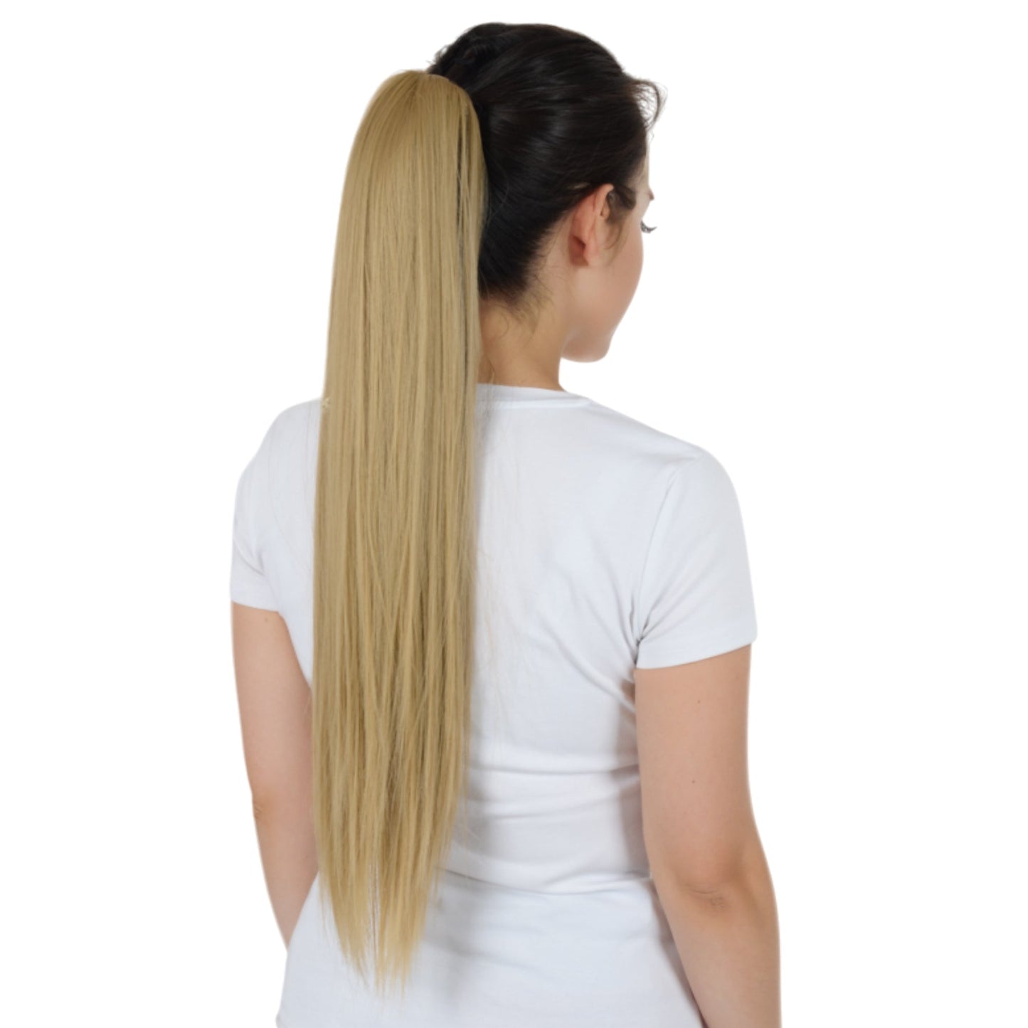 Claw Clip Long Straight Ponytail Extension Natural-Looking Hairpiece 24 Inch