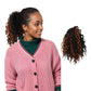 10 Inch Short Curly Drawstring Ponytail Extension for Women Synthetic Clip-In Ponytail Hairpiece for Daily Use