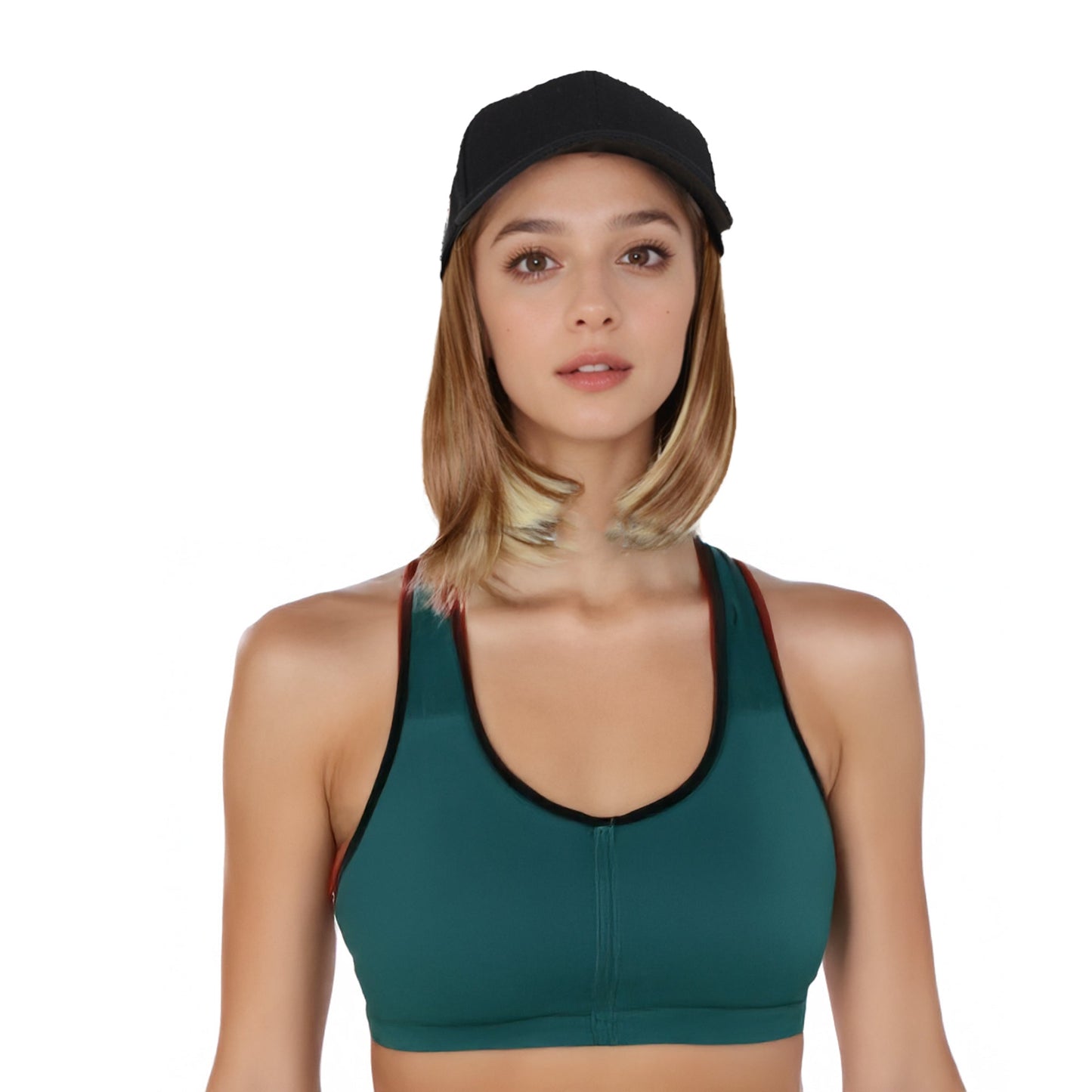 Adjustable Short Hair Wig Baseball Cap for Women with Natural Looking 10 Inch Bob Hairpiece for Outdoor and Daily Wear