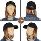 Adjustable Short Hair Wig Baseball Cap for Women with Natural Looking 10 Inch Bob Hairpiece for Outdoor and Daily Wear