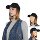 Adjustable Short Hair Wig Baseball Cap for Women with Natural Looking 10 Inch Bob Hairpiece for Outdoor and Daily Wear