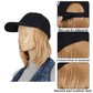 Adjustable Short Hair Wig Baseball Cap for Women with Natural Looking 10 Inch Bob Hairpiece for Outdoor and Daily Wear