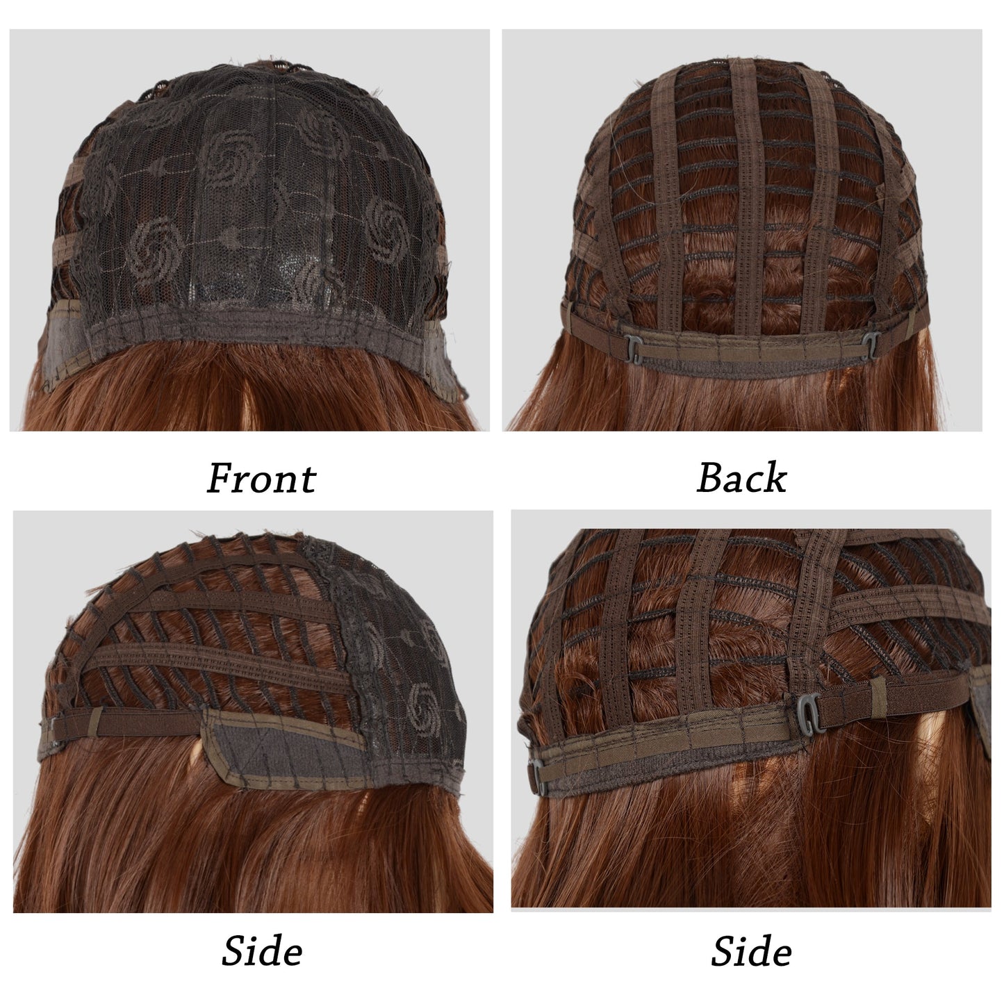 Medium Length Straight Bob Wigs 14 inch Synthetic with Bangs Daily Party Cosplay Hair Wig for Wome