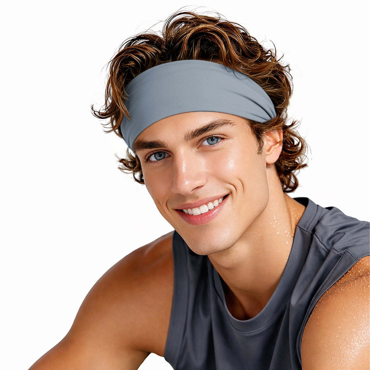 Stretchy Sports Headbands Sweat-Wicking Quick-Dry for Women and Men Running Yoga Workouts