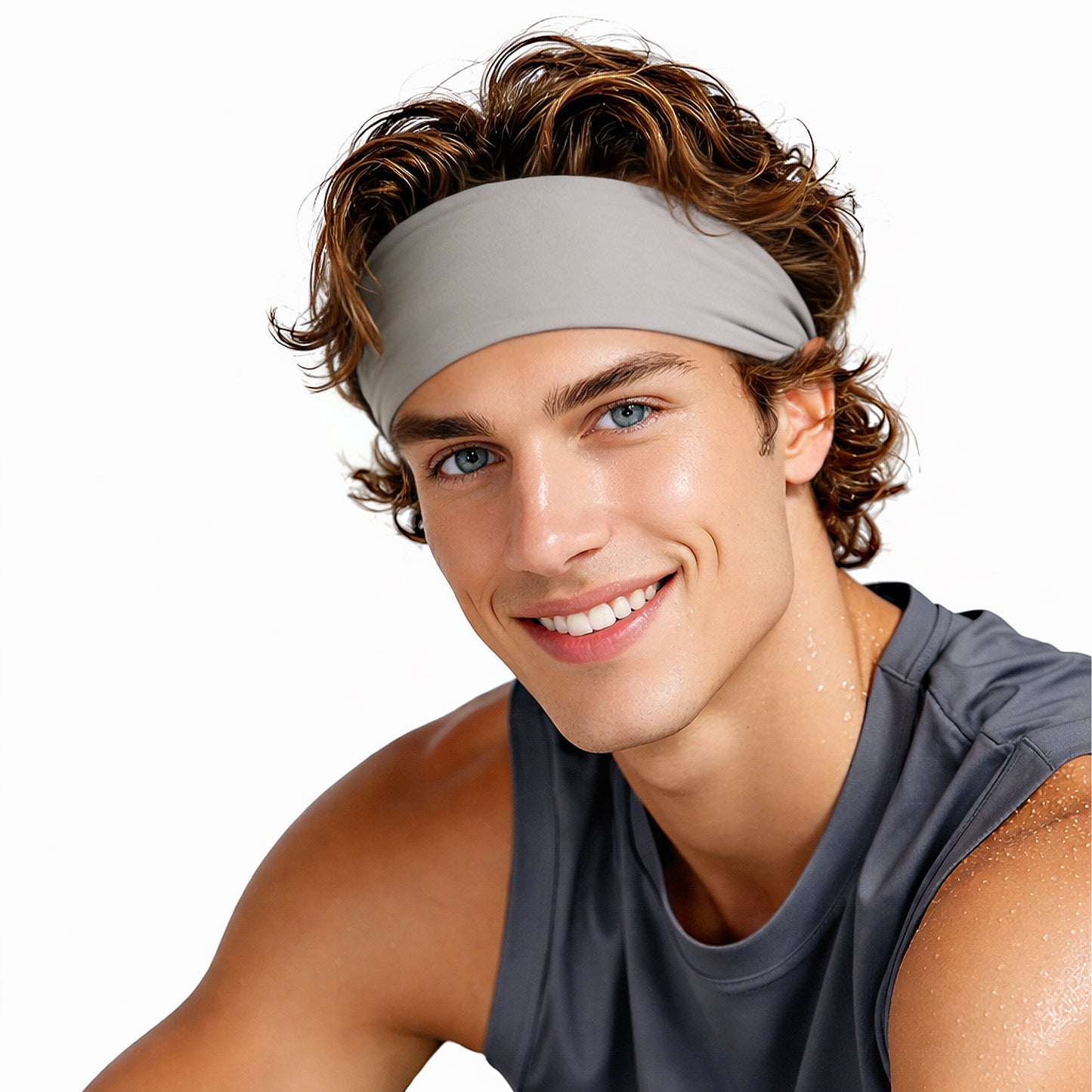Stretchy Sports Headbands Sweat-Wicking Quick-Dry for Women and Men Running Yoga Workouts