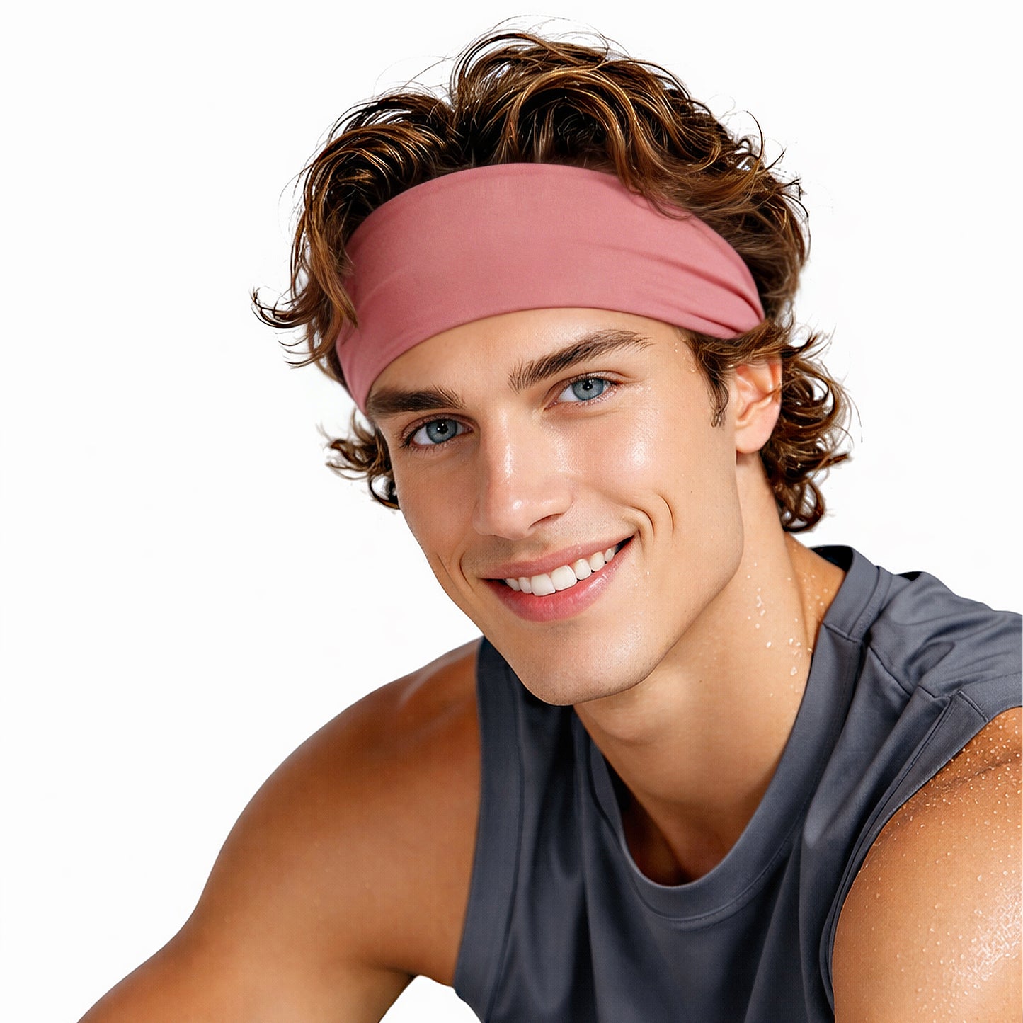 Stretchy Sports Headbands Sweat-Wicking Quick-Dry for Women and Men Running Yoga Workouts
