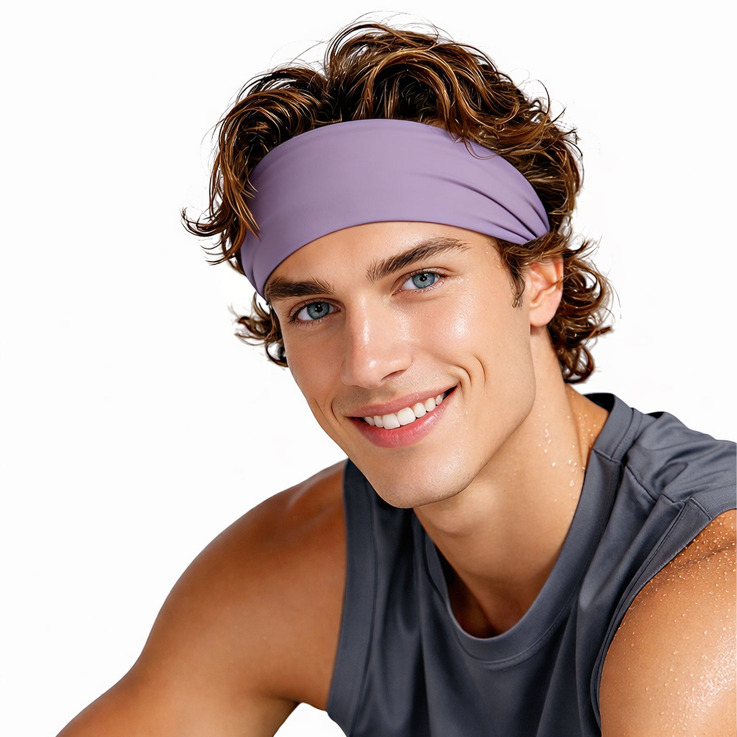 Stretchy Sports Headbands Sweat-Wicking Quick-Dry for Women and Men Running Yoga Workouts