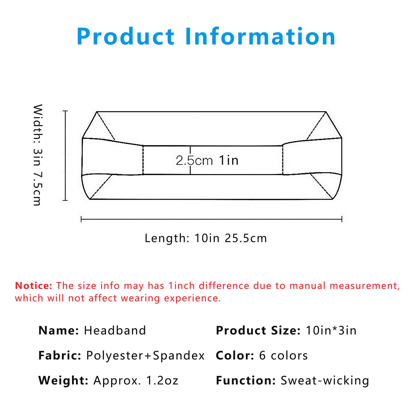 Fashion Sports Headbands Moisture-Wicking Quick-Dry for Sports Yoga Workouts Running Unisex