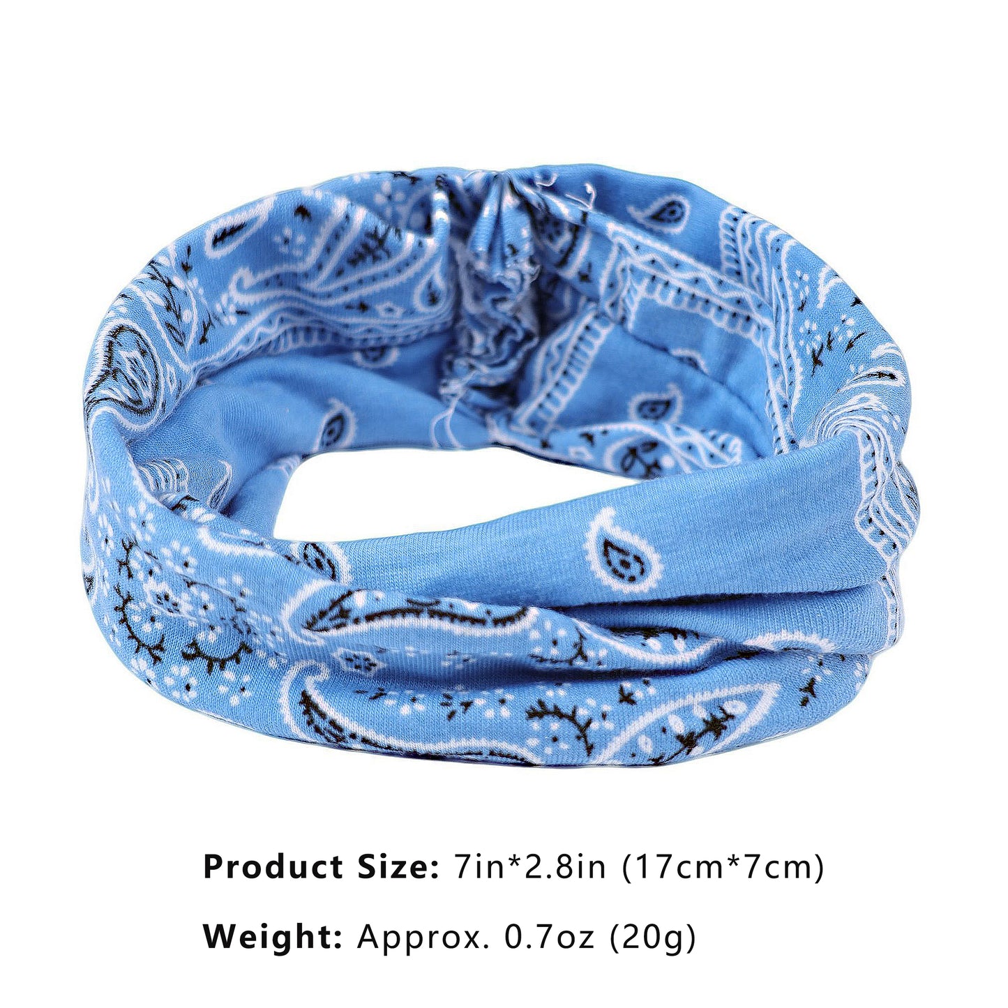 Fashion Paisley Headbands Boho Style Moisture-Wicking Quick-Dry Elastic Sweat Hairband