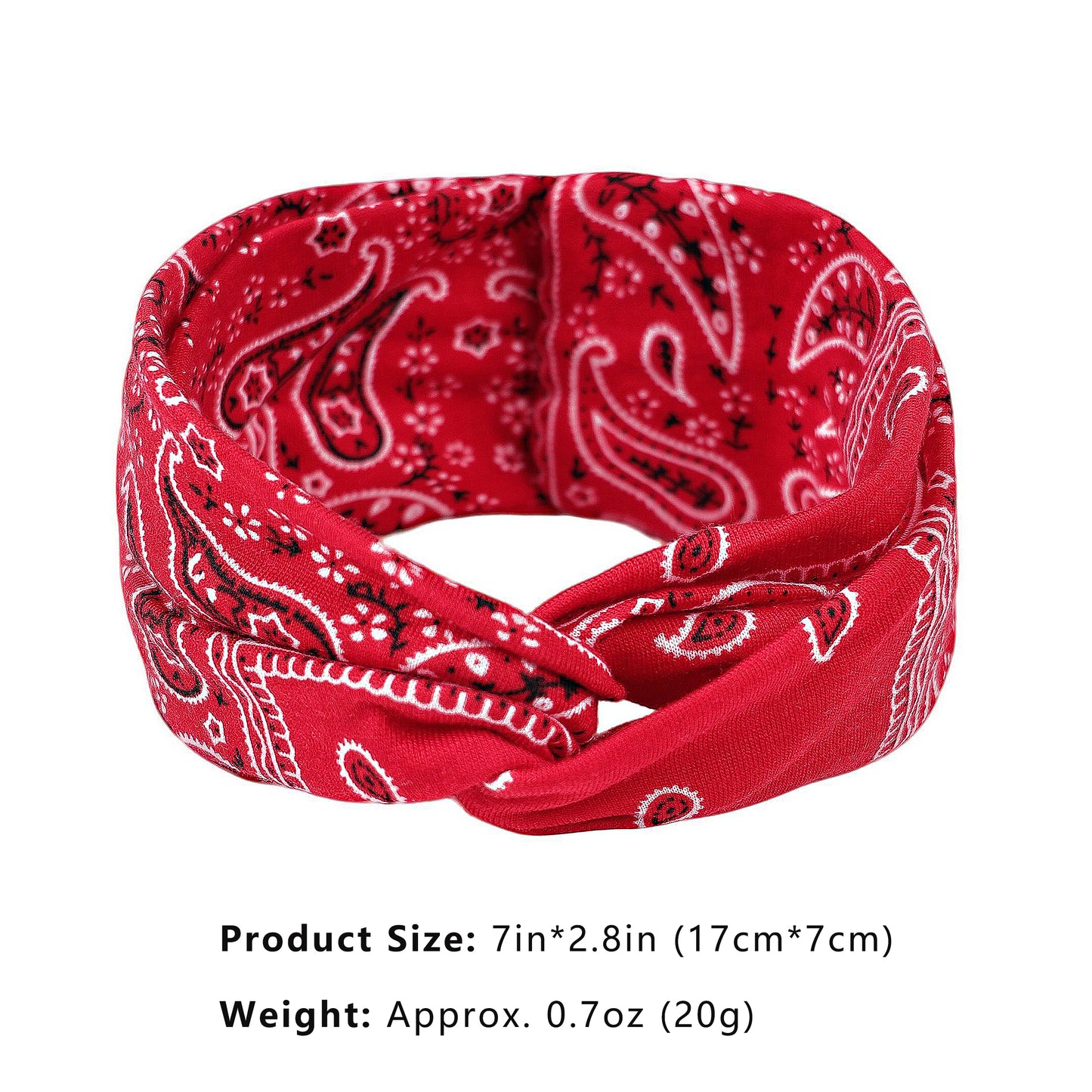 Fashion Paisley Headbands Boho Style Moisture-Wicking Quick-Dry Elastic Sweat Hairband