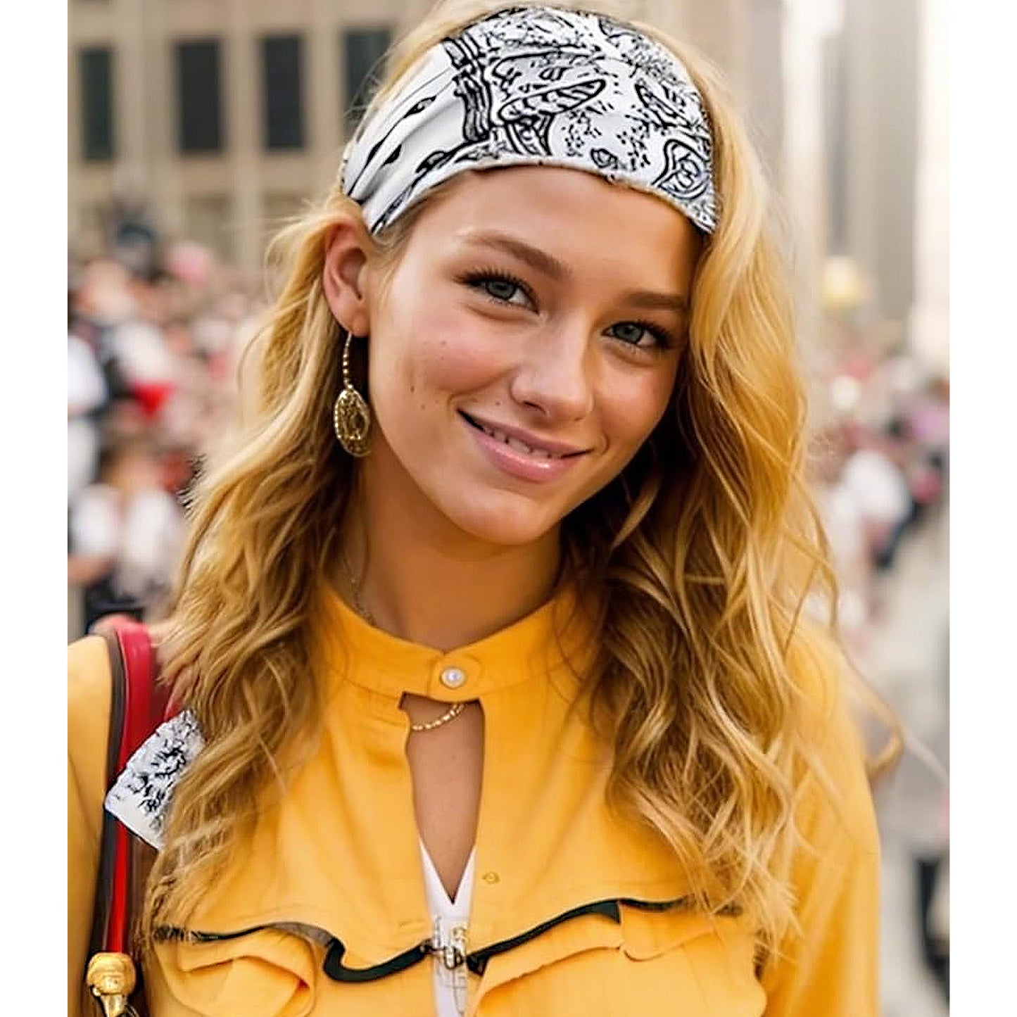 Fashion Paisley Headbands Boho Style Moisture-Wicking Quick-Dry Elastic Sweat Hairband