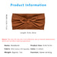 Fashion Bow Headbands Solid Color Moisture-Wicking Quick-Dry Elastic Sweat Hairbands