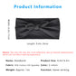 Fashion Bow Headbands Solid Color Moisture-Wicking Quick-Dry Elastic Sweat Hairbands