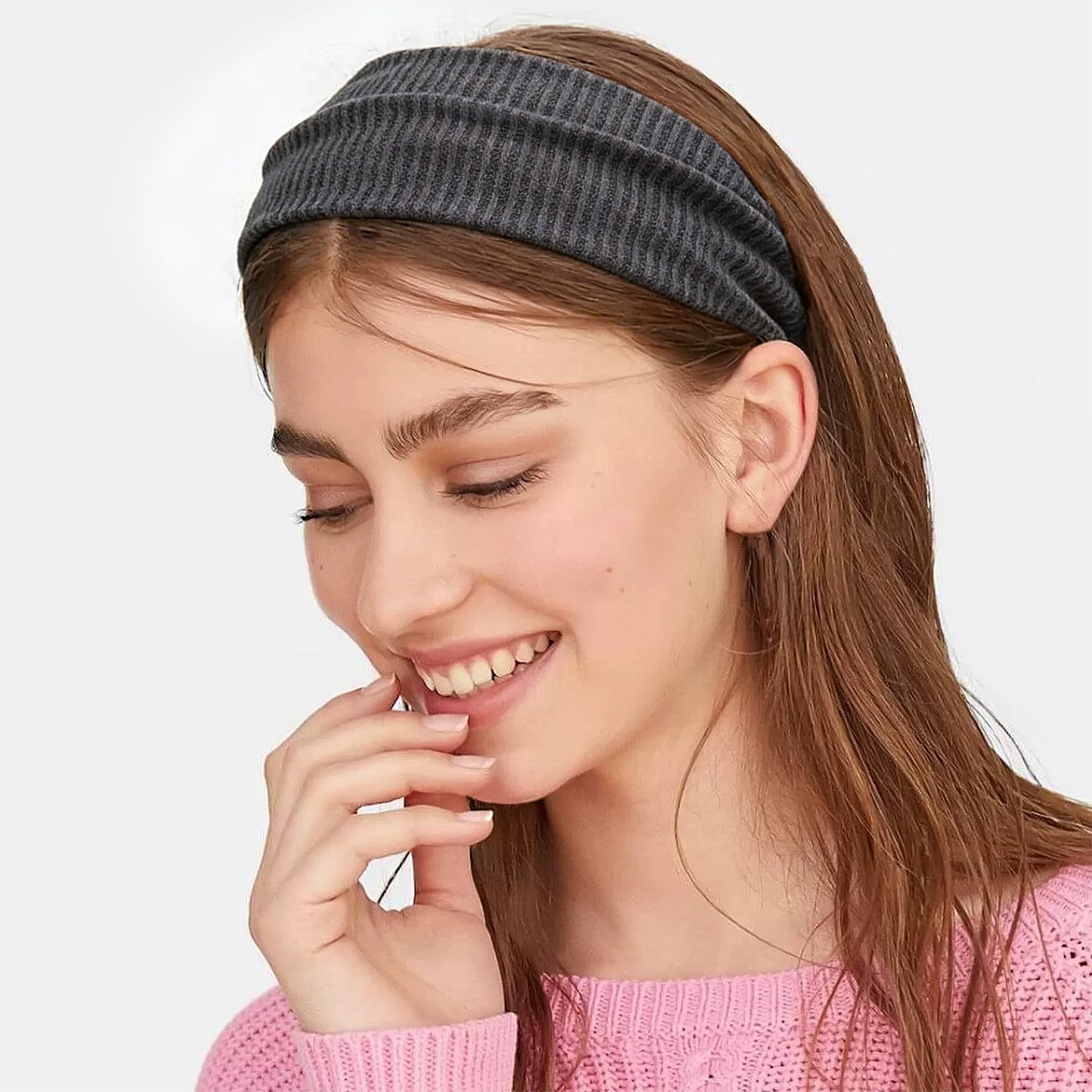Knit Wide Headbands, Solid Color, Moisture-Wicking, Comfy Sports Hairbands Unisex