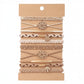 10PCs Hair Ties Bracelet for Women 5 Styles Soft Braided Boho Hair Bands Elastic Hair Accessories