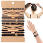 10PCs Hair Ties Bracelet for Women 5 Styles Soft Braided Boho Hair Bands Elastic Hair Accessories