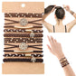 10PCs Hair Ties Bracelet for Women 5 Styles Soft Braided Boho Hair Bands Elastic Hair Accessories