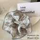 Retro Boho Oil Painting Hair Bands Ties Large Floral Scrunchies Elastic Hair Accessories for Women