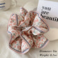 Retro Boho Oil Painting Hair Bands Ties Large Floral Scrunchies Elastic Hair Accessories for Women