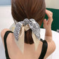 Fashion Elastic Hair Ties with Bows, Hair Scrunchies with Knotted Bow Ribbon for Women