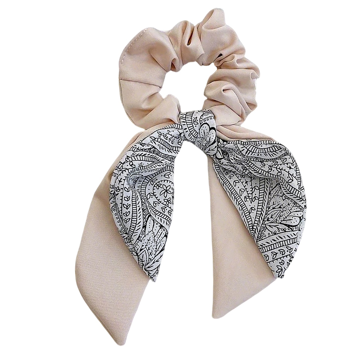 Fashion Elastic Hair Ties with Bows, Hair Scrunchies with Knotted Bow Ribbon for Women