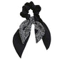 Fashion Elastic Hair Ties with Bows, Hair Scrunchies with Knotted Bow Ribbon for Women