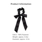 Knotted Bow Satin Hair Scrunchies Ties Elastic Hair Scarf Hair Bands Ponytail Holder for Women Girls