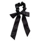 Knotted Bow Satin Hair Scrunchies Ties Elastic Hair Scarf Hair Bands Ponytail Holder for Women Girls