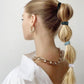 Textured Woven Elastic Hair Ties 10 PCs Assorted Stretch Ponytail Holders for Women and Girls