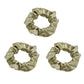 3 PCs Soft Satin Scrunchies Elastic Hair Tie Gentle Stretch Ponytail Holder for Women