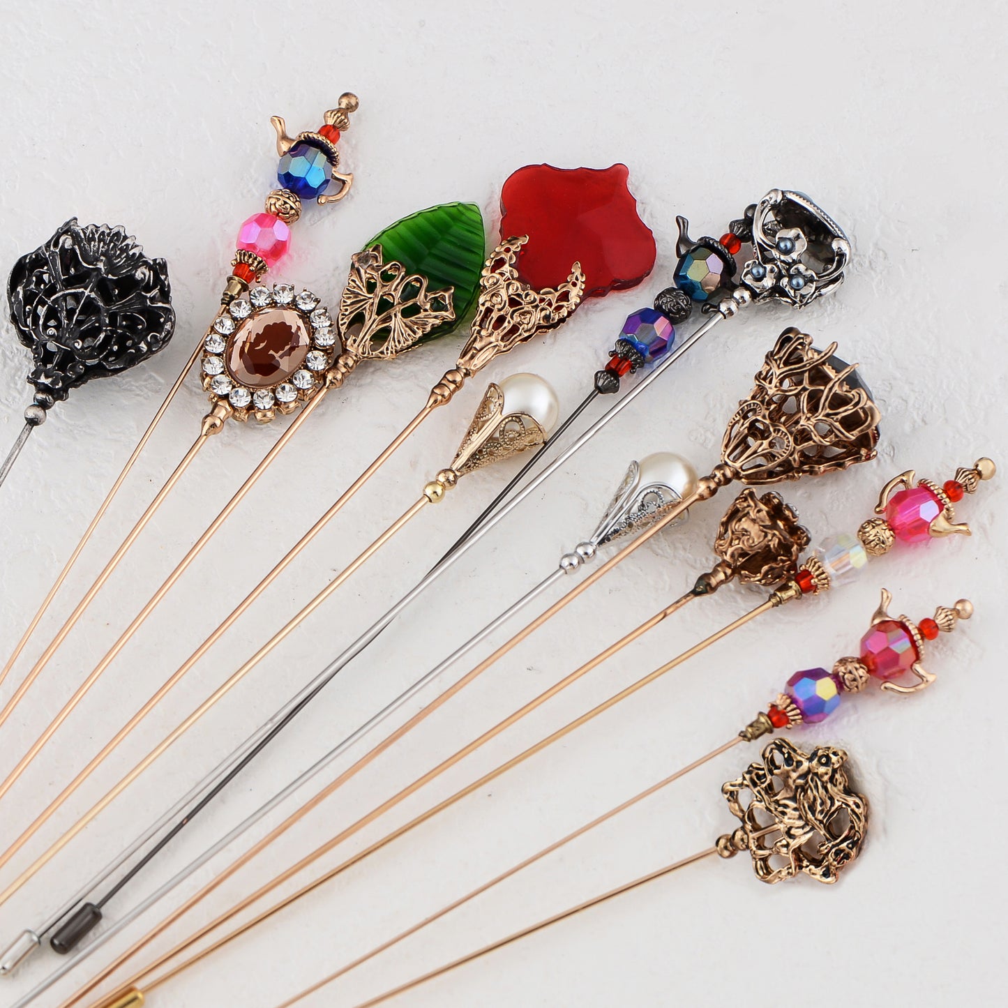 8 inch long Vintage Style Hat Pin