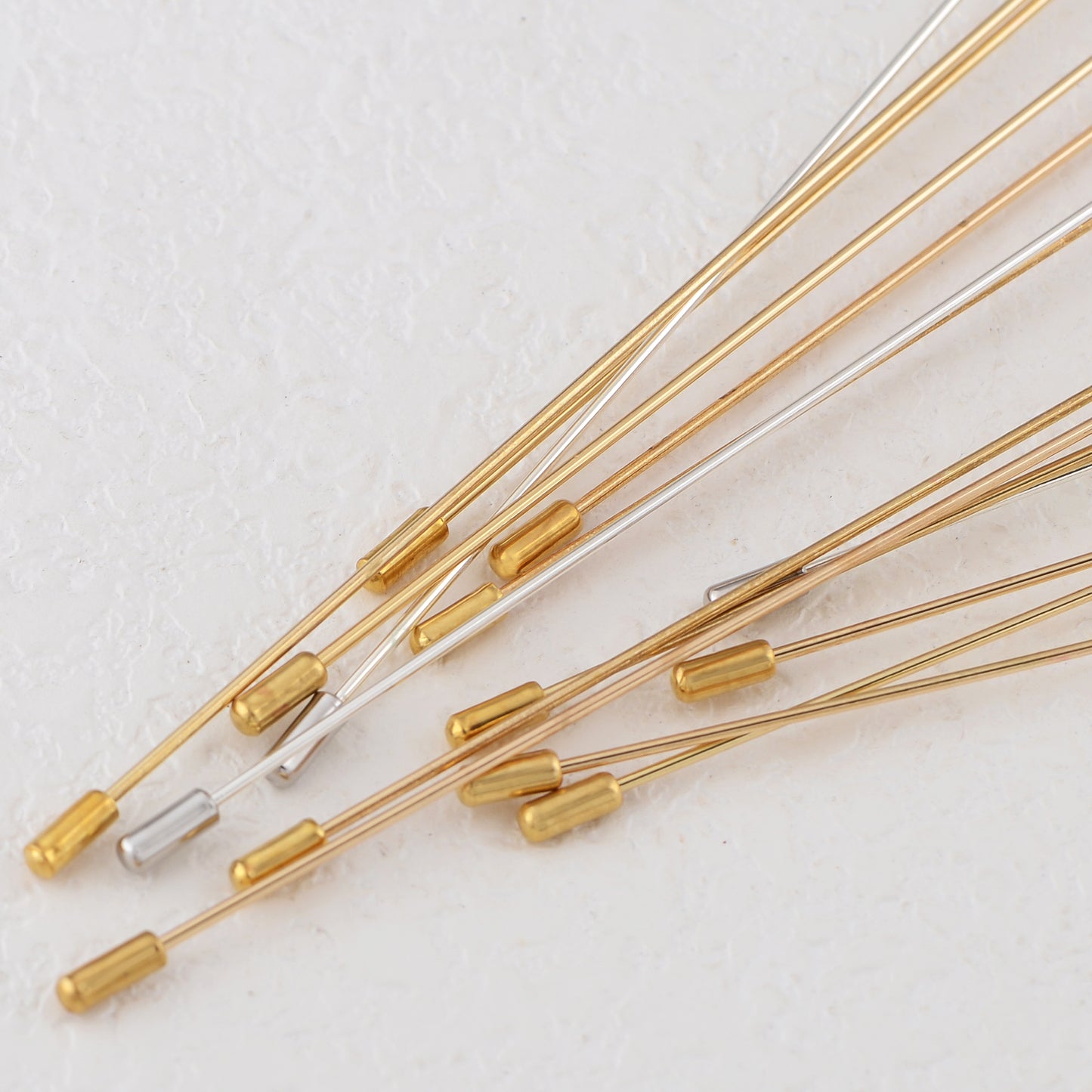 Western Floral and Star Hat Pin 8 inch ling Scarf Pin