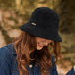 Womens Soft Knit Bucket Hat with Structured Brim