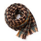 Womens Soft Oversized Plaid Scarf with Fringe Trim for Cold Weather 75¡Á23.6 Inches