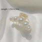 Pearl Detail Hair Claw Clip with Smooth Curved Shape and Secure Spring Hold