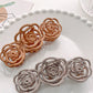 Triple Flower Hair Claw Clip with Secure Hold and Decorative Open Design