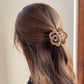 Flower Hair Claw Clip with Secure Grip and Smooth Finish