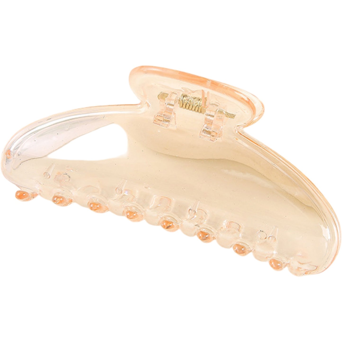 Curved Hair Claw Clip with Smooth Finish and Secure Hold