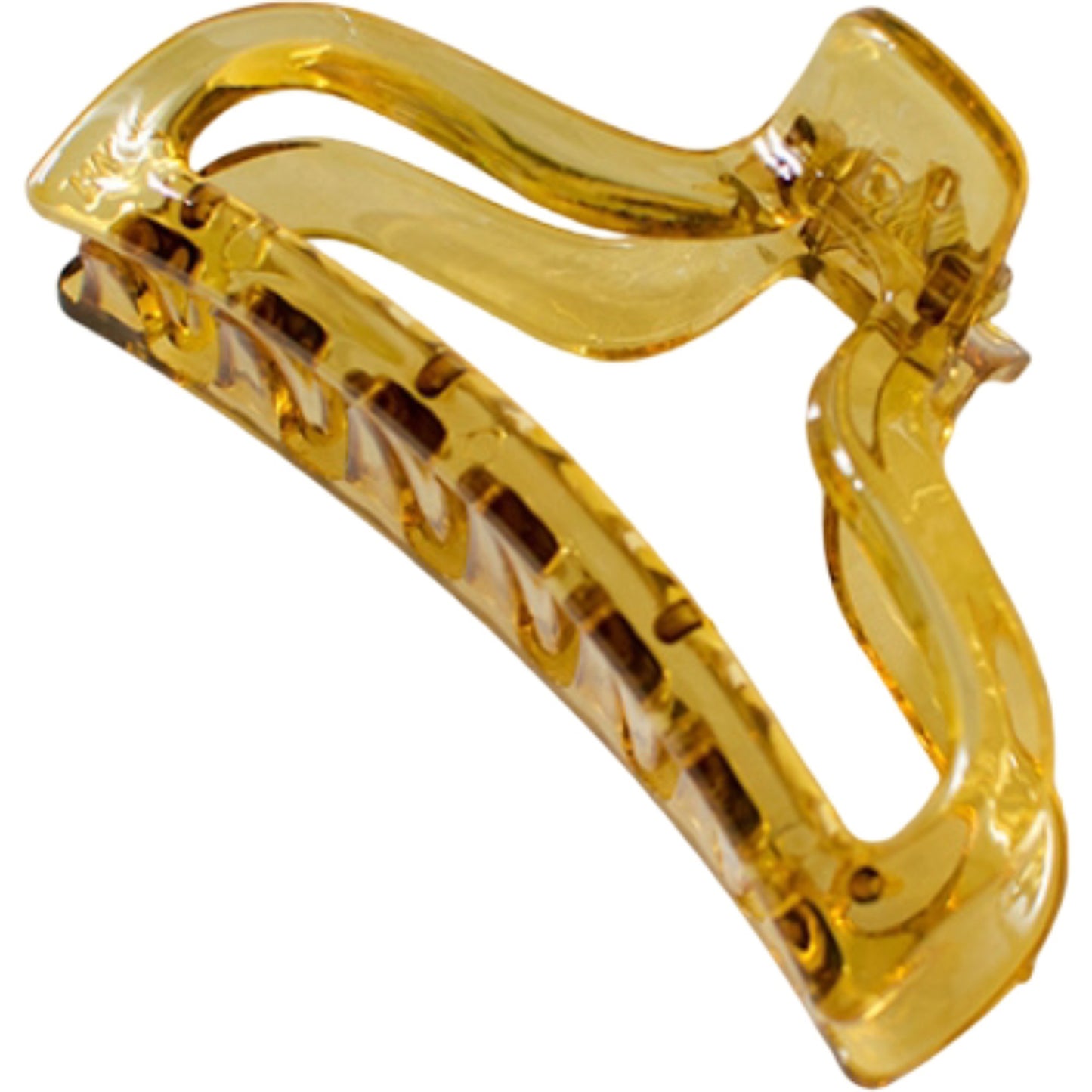 Curved Hair Claw Clip with Sculpted Design and Strong Hold
