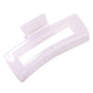 Rectangular Hair Claw Clip with Open Frame Design and Strong Hold