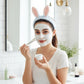 Plush Bunny Ear Headband Set Soft Stretch Wash Headbands Two Pack