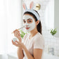 Plush Bunny Ear Headband Set Soft Stretch Wash Headbands Two Pack