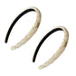 Womens Tweed Fabric Padded Headbands Two Pack Soft Hair Accessories