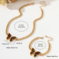 Women's Butterfly Necklace and Bracelet Set