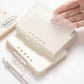 5-Piece Pocket-Sized Notebook with Opaque Textured Cover and Clear Ring Binding