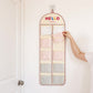 Hanging Wall Storage Organizer with multiple Mesh Pockets and Print Design