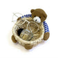 Woven Storage Basket with Plush Bear Accent and Handcrafted Design