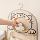 Hanging Cat Design Storage Organizer with Hook and Dual Compartments